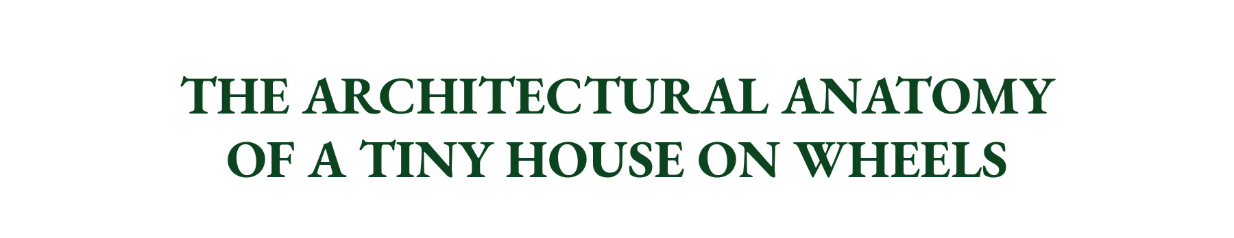 Cahill Works Architectural Anatomy